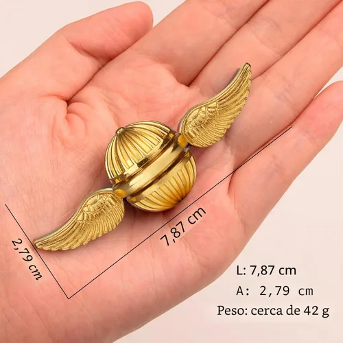 Miniatura 3 de Umnodobn Fidget Spinner Dorado Orbe Mágico Juguetes para la Ansiedad Alivio del Estrés Reductor Giro Fidgets Rodamiento de Mano Tri Spinner Spinners