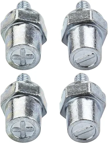 Miniatura 7 de Ampper Postes de carga de terminal de batería de latón macho de rosca M8, adaptador de poste de batería M8 (+/-) para extensión, paquete de 2 M8