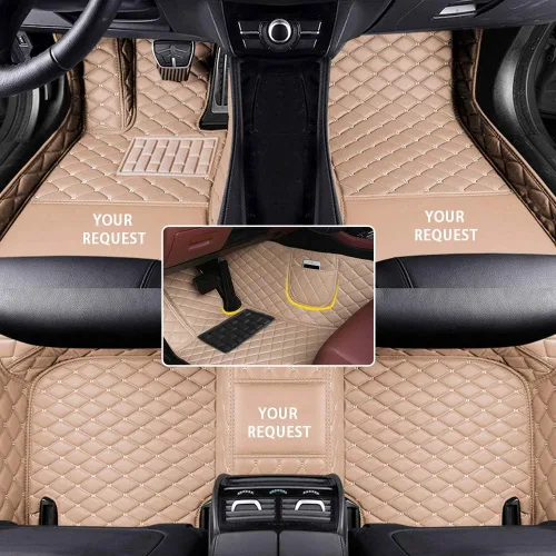 tapetes de piso para el 95 % de los autos, personalizables, de piel, de lujo, protección para todo tipo de clima, forros para todo el auto, color