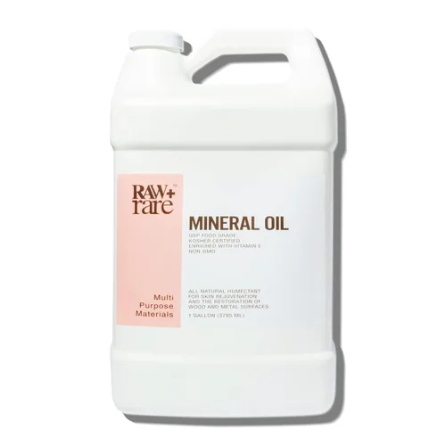 Miniatura 4 de Raw Plus Rare Aceite mineral vegano de grado alimenticio, seguro para tabla de cortar madera, bloque de carnicero, tabla de cortar de bambú y aceite