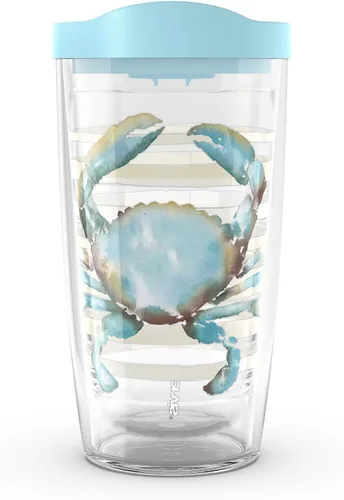Miniatura 37 de Tervis Traveler - Vaso aislado de triple pared Sara Berrenson de algas marinas profundas mantiene las bebidas frías y calientes, 20 onzas, acero