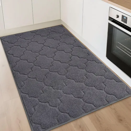 Miniatura 69 de COSY HOMEER Alfombras suaves de cocina [2 piezas] para el frente del fregadero súper absorbentes, tapetes y tapetes de cocina de 20 x 30 pulgadas/20