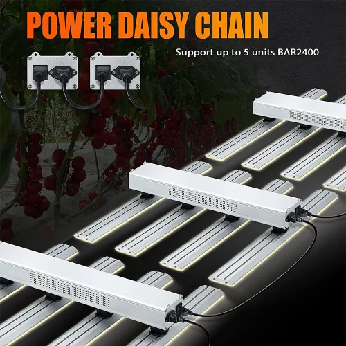 Miniatura 5 de P1500 - Luz de crecimiento LED de espectro completo, modo Veg Bloom Daul, cadena de margaritas mejorada para plantas de interior, lámparas