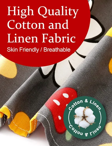 Miniatura 5 de Delantales de talla grande para mujer con bolsillos, delantales de algodón y lino, delantales para hornear, cocina, cocina Sun Flowers