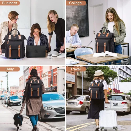 Miniatura 7 de LOVEVOOK - Mochila para laptop, para viaje de trabajo, bolso de enfermera, profesor, médico, viajero, para computadora de negocios, mochila 1