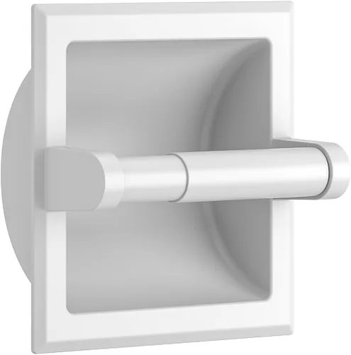 Miniatura 13 de FORIOUS Soporte de papel higiénico empotrado, soporte de rollo de papel higiénico de acero inoxidable duradero de montaje en pared para baño