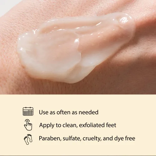 Miniatura 3 de FootFitter Bálsamo reparador de pies con aceites esenciales naturales para piel seca, talones y dedos agrietados, exfolia, hidrata, cura y restaura