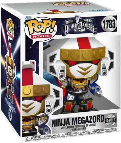 Funko Pop! Super: Mighty Morphin Power Rangers: La Película - Ninja Megazord - Metálico - Película de Power Rangers - Figura de vinilo coleccionable