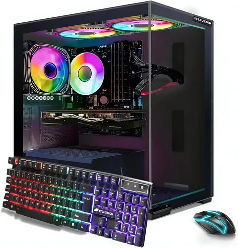 Miniatura 10 de STGAubron Computadora de escritorio para videojuegos, Intel Core i5-13400F de 13ª generación hasta 4.6G, GeForce RTX 3050 6G, 16G DDR4, 512G SSD