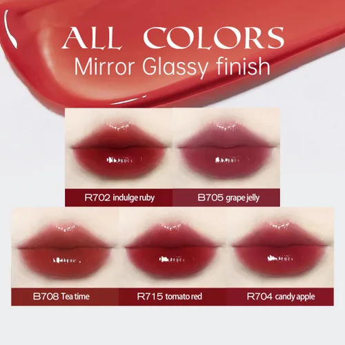 Miniatura 7 de COLORKEY Serie de espejos de labios, brillo labial hidratante con aceite esencial, tinte labial brillante de alto brillo, labios hidratados y de R702