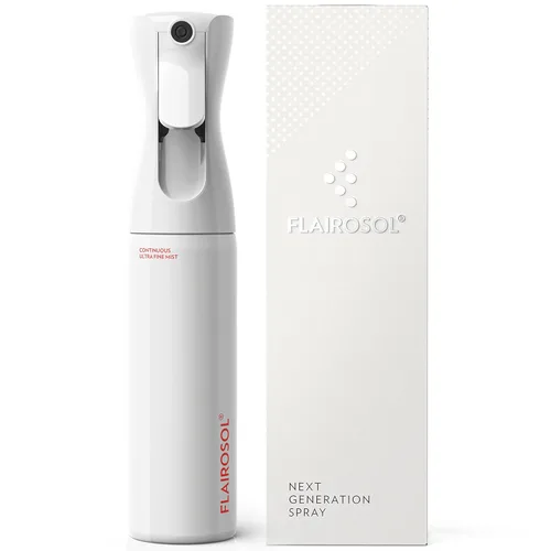 Miniatura 9 de FLAIROSOL Botella de espray de niebla ultrafina continua de 300 ml, 10,1 oz Botella transparente - Estampado negro
