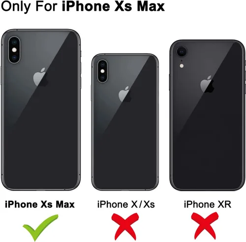 Miniatura 2 de Funda para iPhone Xs Max, [Resistente] 4 en 1, resistente a prueba de cortocircuitos, con función atril y protector de pantalla para Apple iPhone Xs