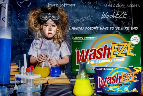 Miniatura 5 de WashEZE Hojas de detergente 3 en 1, las hojas perfumadas de 120 unidades incluyen todas tus necesidades de lavandería con la potente capacidad