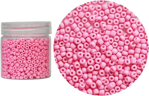 Miniatura 9 de Bala&Fillic Cuentas de semillas de vidrio sueltas de color amarillo claro opaco de 0.157 in, alrededor de 1400 piezas/3.88 oz en caja 6/0, cuentas