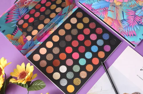 Miniatura 6 de Paleta de sombra de ojos con purpurina 48 colores brillantes, sombra de ojos de color metálico, brillante y de alta pigmentación, polvo de sombra