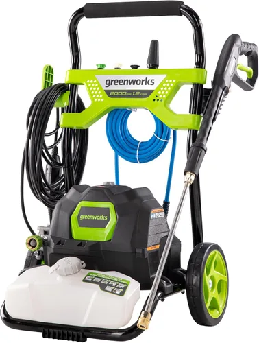 Greenworks 2000 PSI 1.2 GPM Lavadora a presión (marco abierto GPW2003) GPW2003