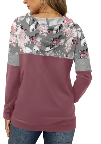 Miniatura 3 de Angerella - Suéteres con capucha para mujer, diseño con estampado de camuflaje y leopardo, con cordón ajustable y bolsillo