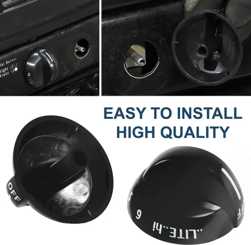 Miniatura 5 de HQRP Perilla de válvula de estufa de gas para quemador superior compatible con Frigidaire, Crosley, Tappan 316220009, 1379610, AP4322122, PS1991531