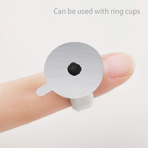 Miniatura 5 de 900 calcomanías desechables de 1 pulgada para pegamento para pestañas, almohadillas de palet, pegamento impermeable, calcomanías de papel