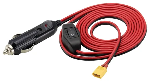 Miniatura 10 de Paquete de 2 cables 16AWG XT60 a encendedor de cigarrillos, enchufe macho de 12 V a XT60 hembra, cable de extensión compatible con cable de carga