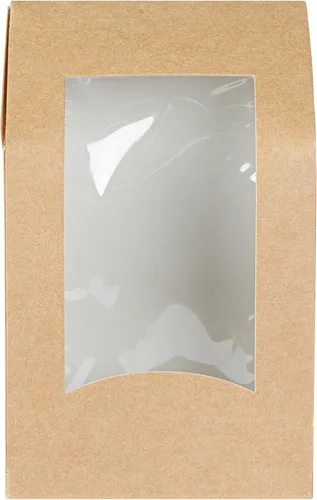 Miniatura 14 de Restaurantware Cajas de papel para llevar - 1 ventana - Kraft - Ángulo - Caja de 50 ct