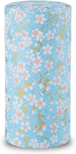 Miniatura 17 de NOREN Lata de Té Japonés (Papel Yuzen Washi), Tamaño de 3.5 oz Hecho en JAPÓN con Tapa Interior Incluida Hermética a Prueba de Humedad/Frasco