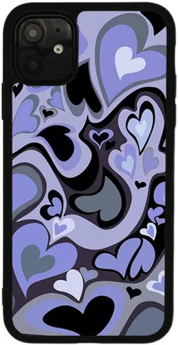 Miniatura 14 de Compatible con iPhone 12 y 12Pro - Funda protectora delgada y suave con diseño de corazón verde para niñas y mujeres