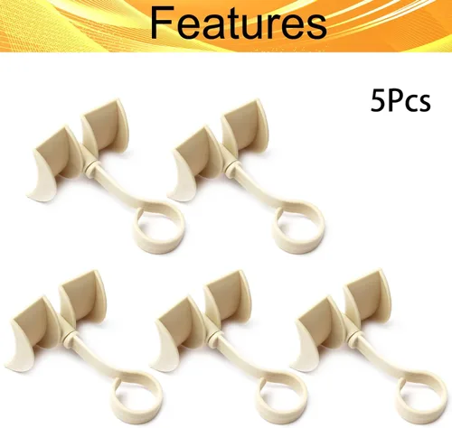 Miniatura 4 de Percha giratoria para cinturón, organizador giratorio de 360°, 4 perchas para secar toallas, brasieres, ropa, guantes, colgador de plástico para Azul