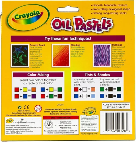 Miniatura 3 de Crayolas Oil Pastels, caja de 16, 1-set, 1 paquete