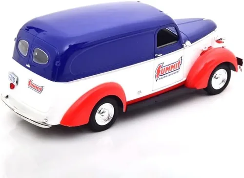 Miniatura 6 de ModelToyCars 1939 Chevy Panel Truck - Equipo de carreras Summit, rojo - Greenlight 85061 - Coche fundido a presión a escala 1/24