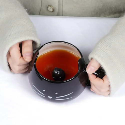Miniatura 2 de Koolkatkoo Linda taza de café de cerámica con diseño de gato, 12 onzas, para amantes de los gatos, tazas de té, regalos para mujeres y niñas