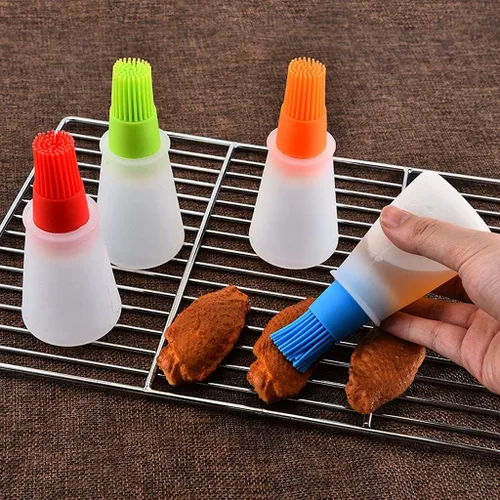 Miniatura 6 de Cepillo para botellas de aceite de silicona, cepillos para barbacoa/pastelería, parrilla de cocina de silicona, cepillo para botellas de aceite