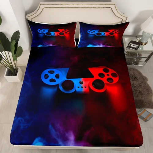 Miniatura 9 de Juego de ropa de cama de bandera estadounidense tamaño individual para niños, adolescentes y hombres, retro, verde militar, camuflaje, bandera