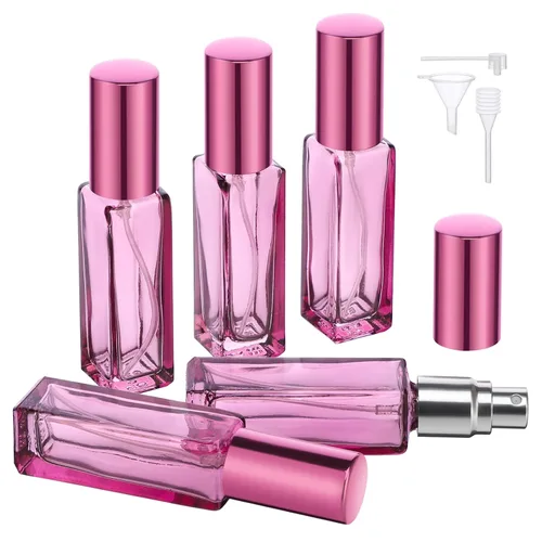 Miniatura 8 de Segbeauty Mini Botella Atomizador de Perfume Portátil, 5 piezas de botellas de spray de colonia recargables vacías, botella de perfume de vidrio