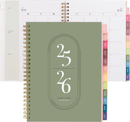 Miniatura 16 de Rileys - Agenda académica 2025-2026, agenda diaria, semanal y mensual, julio de 2025 a junio de 2026, páginas de notas para estudiantes