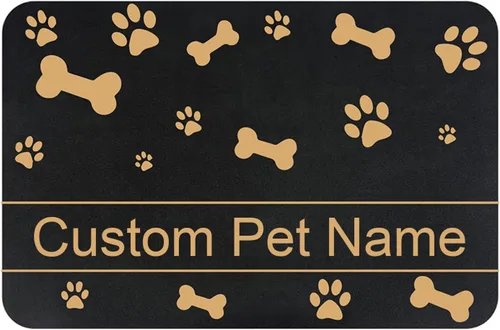 Miniatura 13 de Alfombrilla Personalizada para Cuenco de Gato y Perro - Antideslizante, Impermeable, Alfombrilla Personalizada para Mascotas para Comida y Agua