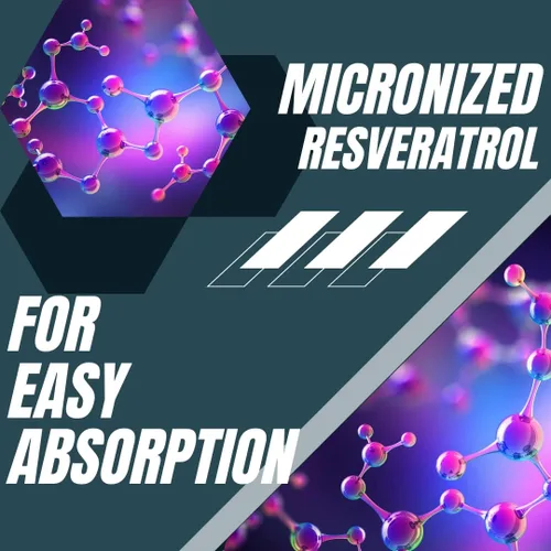 Miniatura 5 de Research Labs Suplemento de resveratrol micronizado de potencia 2 Fer 1 Ad - 1200 mg por 2 cápsulas, 120 en total - Potente suplemento antioxidante