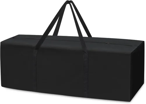 Nomiou Bolsa de lona deportiva Bolsa grande para viajes, tela duradera 600D, bolsa de lona plegable para hombres y mujeres, Negro -