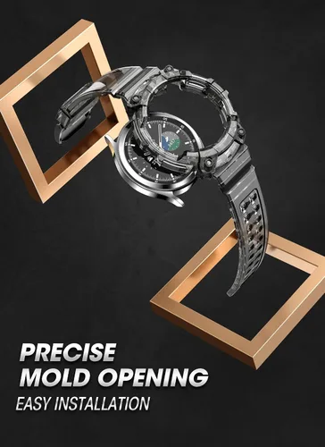 Miniatura 5 de SUPCASE Correa clásica para Samsung Galaxy Watch 4 con funda de 1.81 pulgadas (Unicorn Beetle Pro), [protección de grado militar] Funda resistente