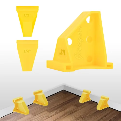 Kit de espaciadores de suelo mejorado con espacio de 1/4 de pulgada y 1/3 pulgadas, herramienta de instalación de piso de madera para laminados,