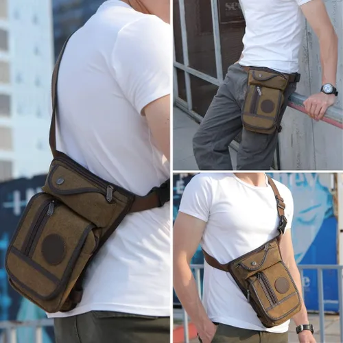 Miniatura 8 de Riñonera de cintura para hombres y mujeres, 00-café, Casual