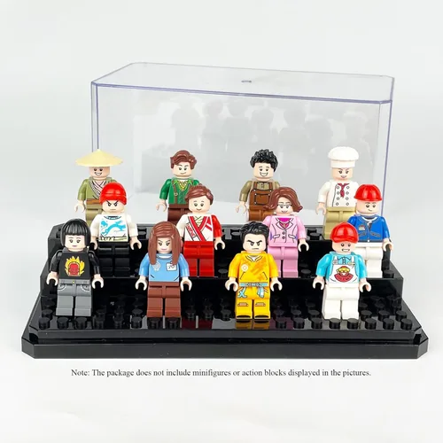 Miniatura 4 de Caja de exhibición de minifiguras de acrílico apilable, caja de exhibición de figuras de acción y bloques, caja de exhibición transparente a prueba