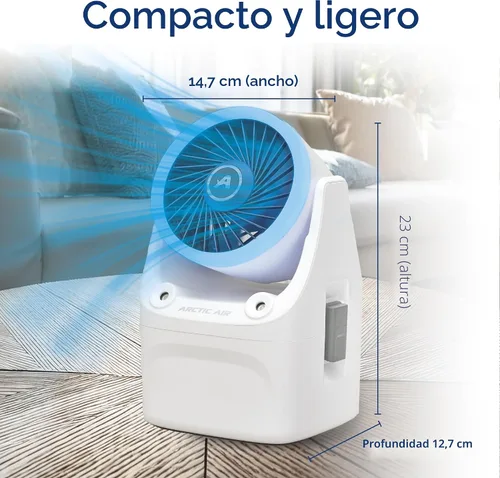 Miniatura 7 de Arctic Air Enfriador de aire portátil Ice Jet X3, modos de niebla dual, hasta 8 horas de tiempo de enfriamiento, enfriador portátil de 3 velocidades