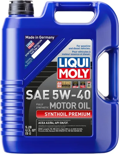 Aceite sintético para motor Liqui Moly 5W-40 de primera calidad