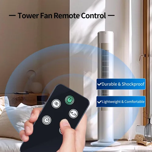 Miniatura 2 de Nuevo reemplazo de control remoto para ventilador de torre Black+Decker eléctrico – Ventilador de enfriamiento oscilante silencioso de 46 pulgadas