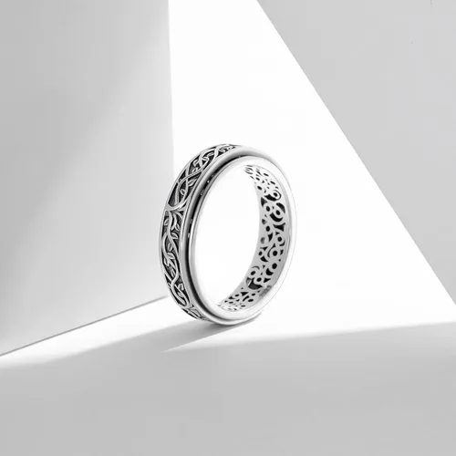Miniatura 5 de YAFEINI Anillo giratorio de plata de ley para mujer, nudo celta, girasol, margarita, corazón, árbol de la vida, joyería de regalo para mujeres