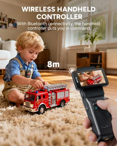 Miniatura 4 de SJCAM C400 4K Travel Vlogging Cámara con tarjeta de 256 GB, cámara corporal de grabación 7H para creadores de YouTube, estabilizador de 6 ejes