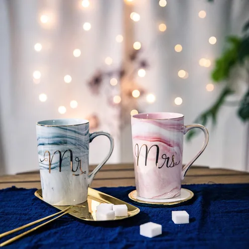 Miniatura 3 de Jumway Tazas de Café Mr and Mrs – Regalos de Boda para Novia y Novio – Regalos para Despedida de Soltera, Compromiso, Boda y Aniversario de Parejas
