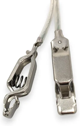 Miniatura 5 de Lámina de esgrima/cable de máscara de sable, serie Elite, clip de abrazadera de alambre de cabeza, alambre transparente, aprobado por competencia