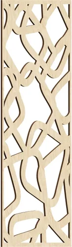 Miniatura 61 de Acme Paneles de pared decorativos de madera con calado, 9 3/8 pulgadas de ancho x 24 3/8 pulgadas de alto x 1/4 de alto, roble rojo